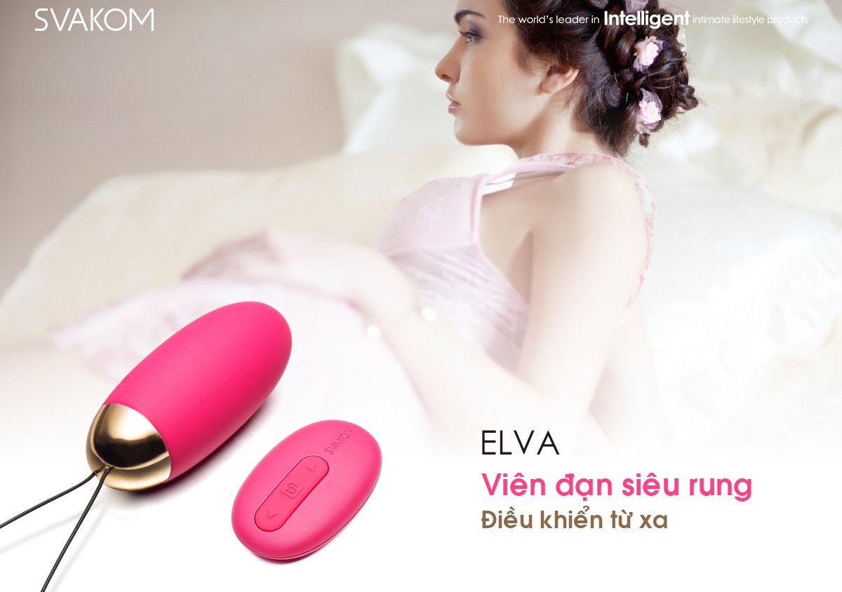 SVAKOM Elva Trứng Rung 26 Tần Số Rung Điều Khiển Từ Xa