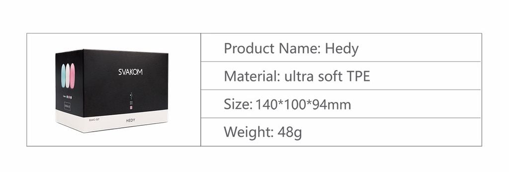 SVAKOM Hedy trứng ống kem lạnh kích thích cực mạnh cho nam