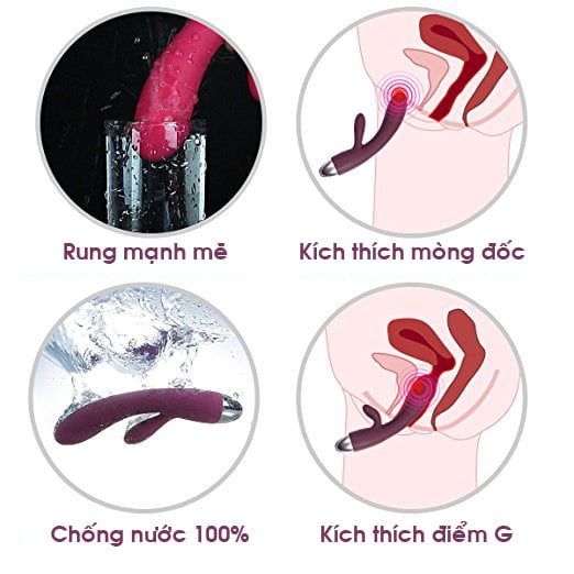 SVAKOM Alice máy massage đôi nhánh cao cấp thoải mái dễ dùng