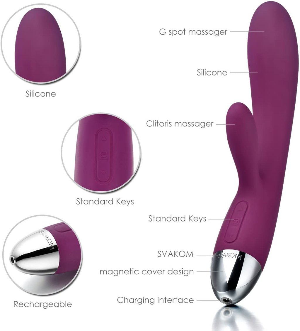 SVAKOM Alice máy massage đôi nhánh cao cấp thoải mái dễ dùng