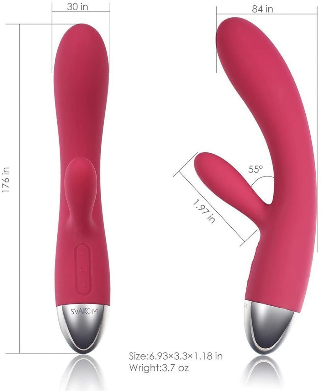  Review SVAKOM Lorna dụng cụ tình yêu hai nhánh dương vật rung cảm biến chạm giá sỉ
