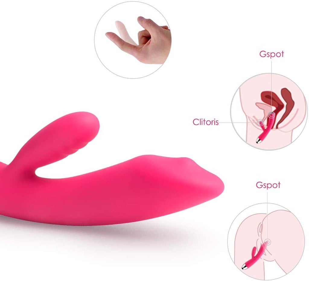 SVAKOM Trysta dương vật giả hai nhánh rung kích thích mạnh mẽ