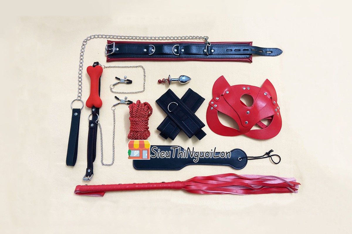 9종 BDSM 세트 마스크 3컬러 강렬한 플레이 완벽 조합 최고