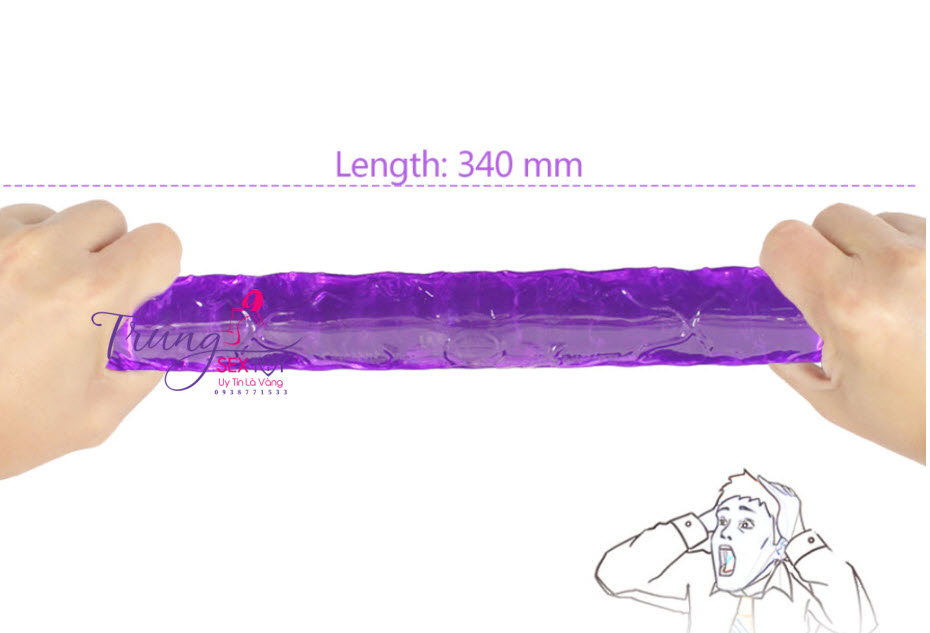 Dương vật giả hai đầu cao cấp dành cho les thỏa mãn kích thích Dương vật giả hai đầu cao cấp dành cho les thỏa mãn kích thích