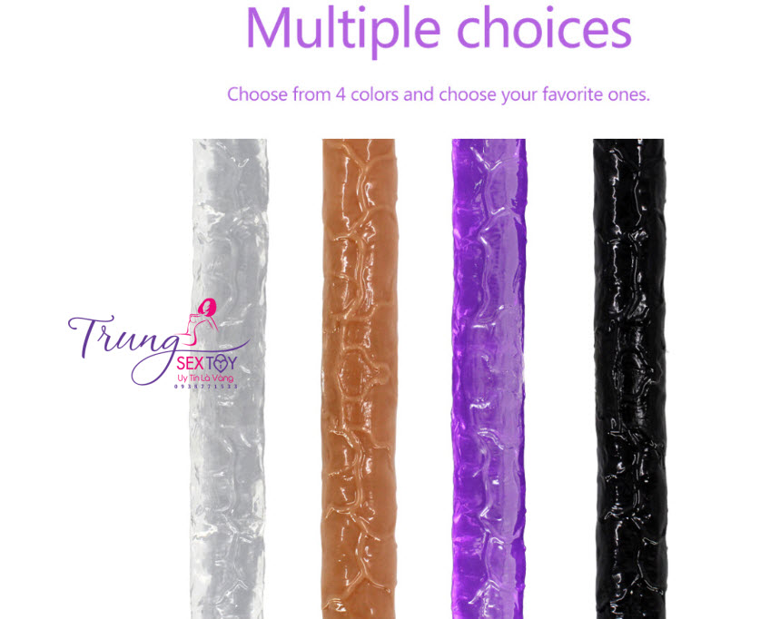 Dương vật giả hai đầu cao cấp dành cho les thỏa mãn kích thích Dương vật giả hai đầu cao cấp dành cho les thỏa mãn kích thích