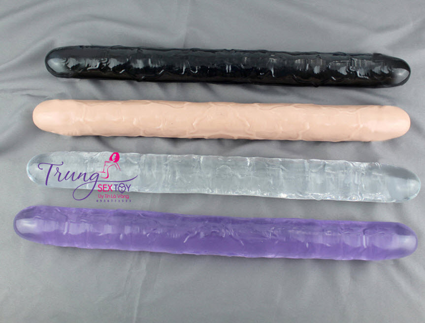 Dương vật giả hai đầu cao cấp dành cho les thỏa mãn kích thích Dương vật giả hai đầu cao cấp dành cho les thỏa mãn kích thích