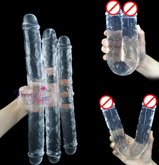 Dương vật giả hai đầu cao cấp dành cho les thỏa mãn kích thích Dương vật giả hai đầu cao cấp dành cho les thỏa mãn kích thích