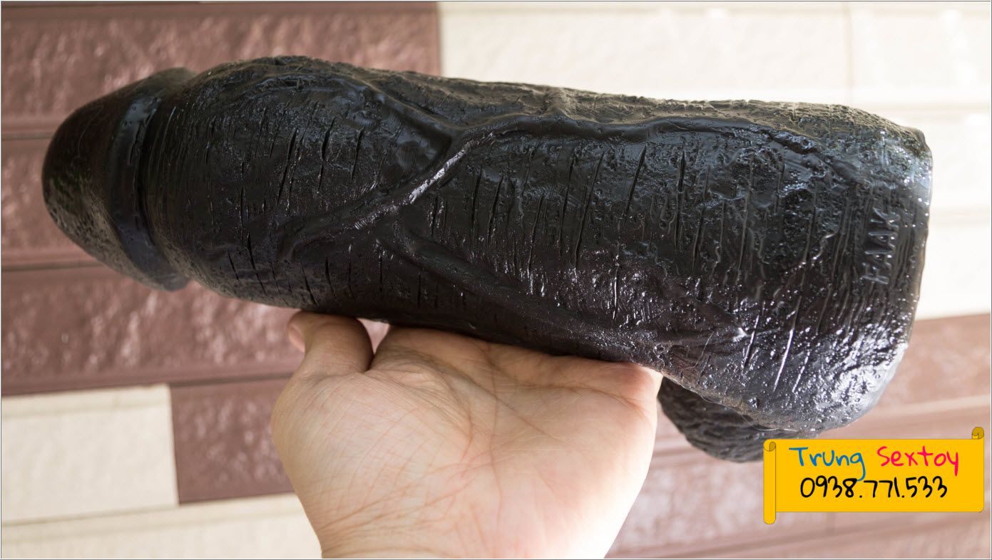 Dương vật giả cỡ lớn màu đen siêu mềm mịn kích thích mạnh