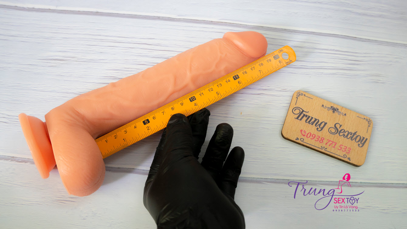 Dương Vật Giả Gắn Tường 20cm Chân Không Siêu Thật Kích Thích