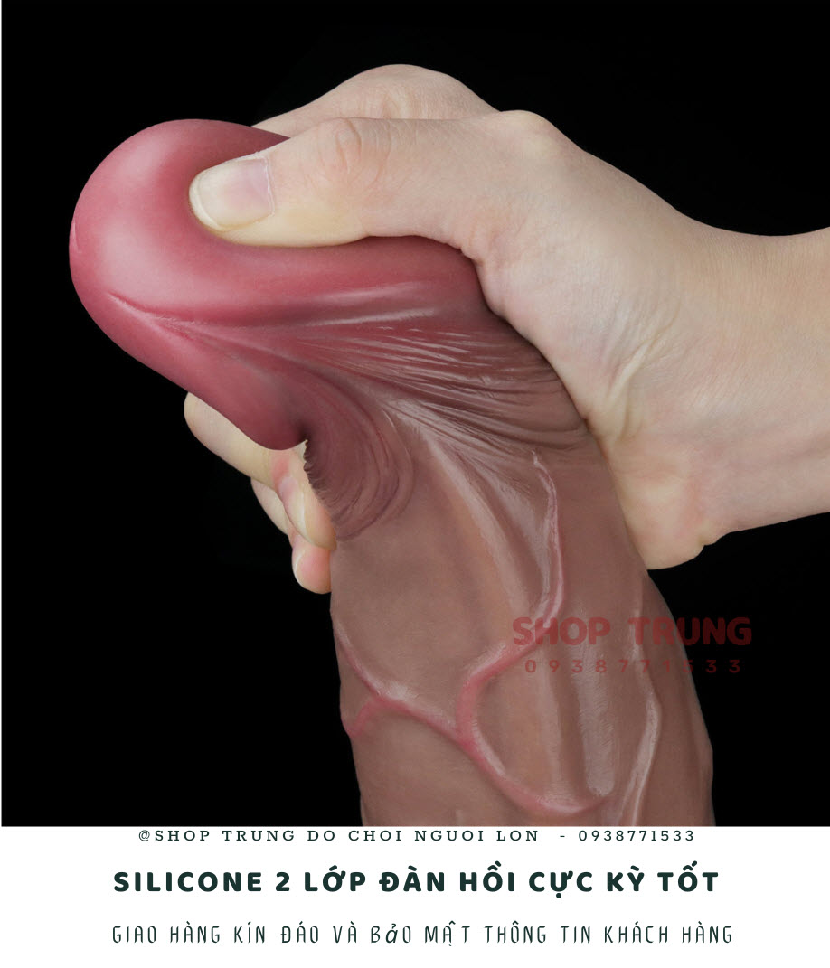 Dương vật giả Lovetoy Platinum Silicone siêu thật, kích thích mê ly