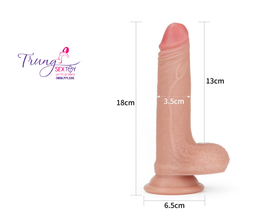 So sánh Dương Vật Giả Lovetoy 2 Lớp Mềm Mịn Nature Cock 7 inch  loại tốt
