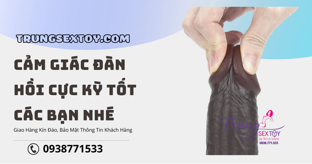 Kho sỉ Dương vật giả gắn tường 2 lớp Lovetoy da trượt 23cm  hàng xách tay