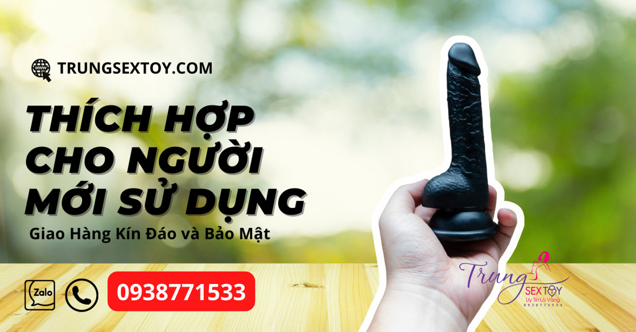 Dương Vật Giả Mini Đen Siêu Cưng 11cm Kích Thích Mạnh Mẽ