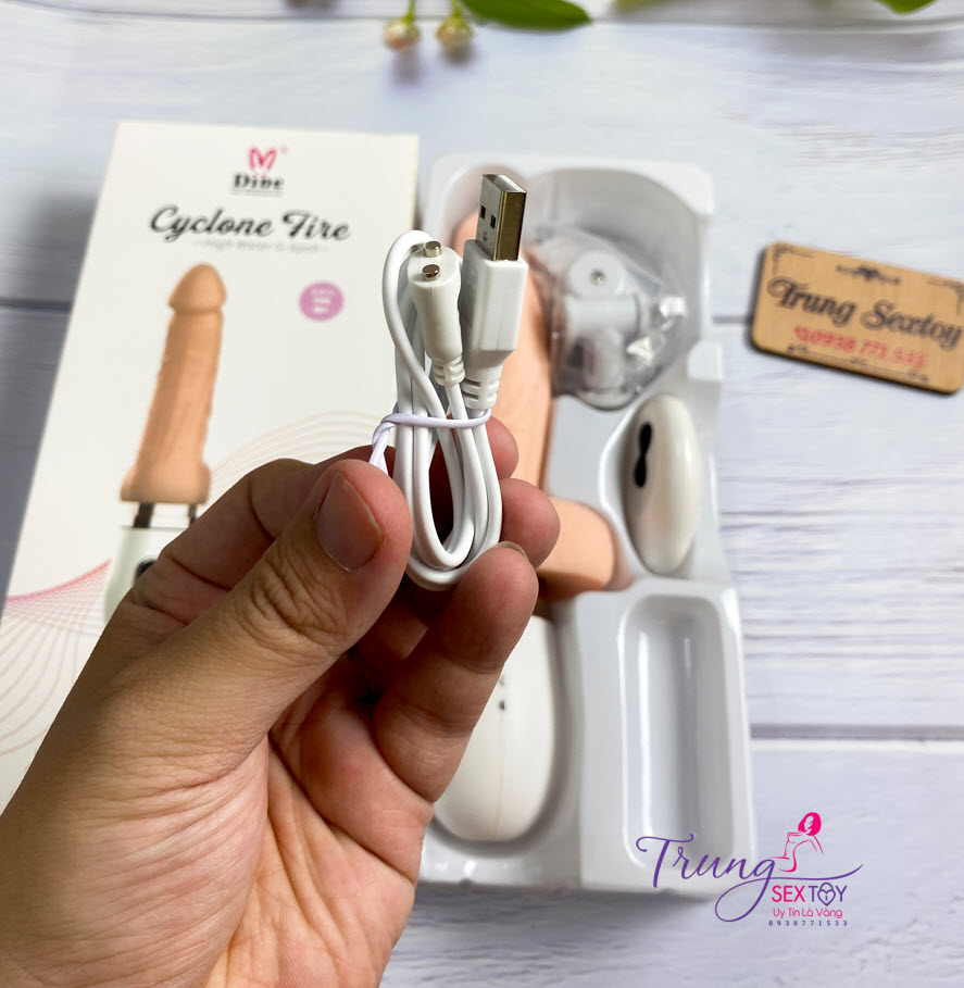 Dương vật giả Dibe điều khiển từ xa có nhiệt trải nghiệm siêu phê