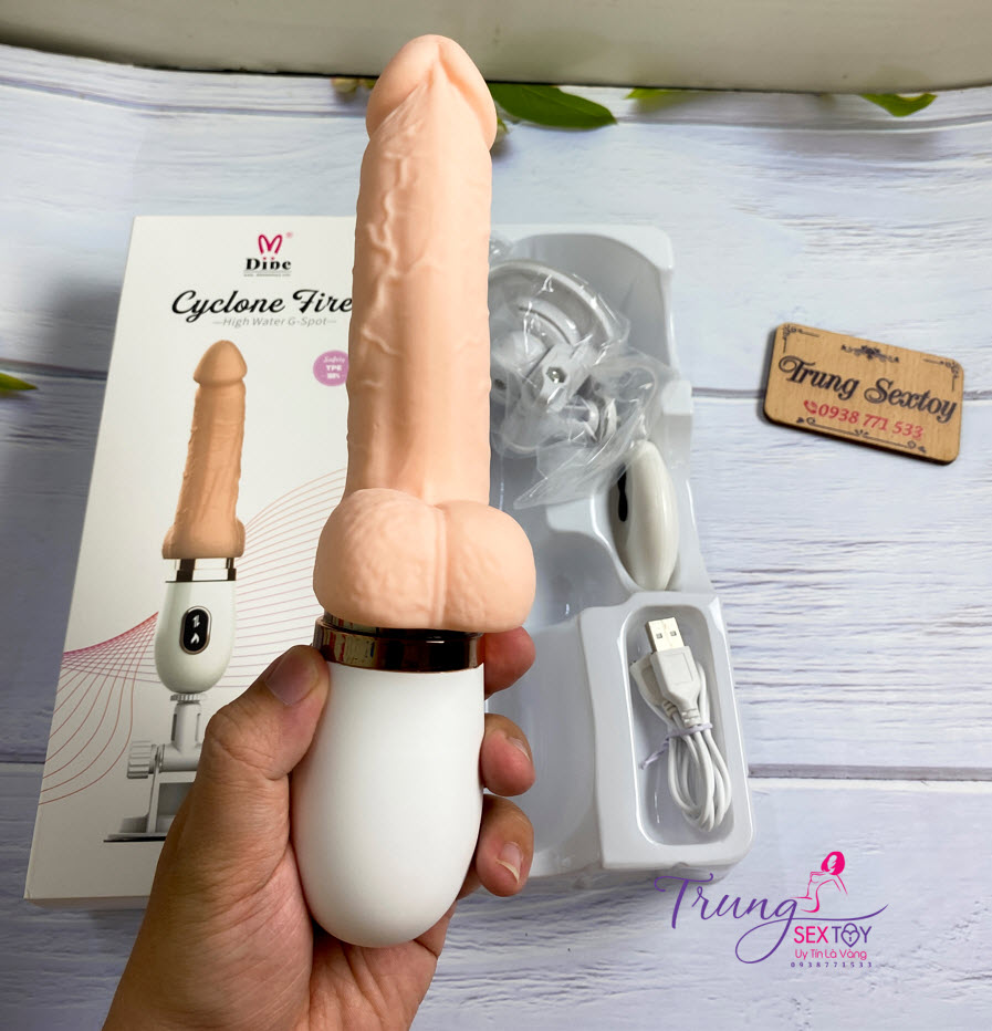 Dương vật giả Dibe điều khiển từ xa có nhiệt trải nghiệm siêu phê