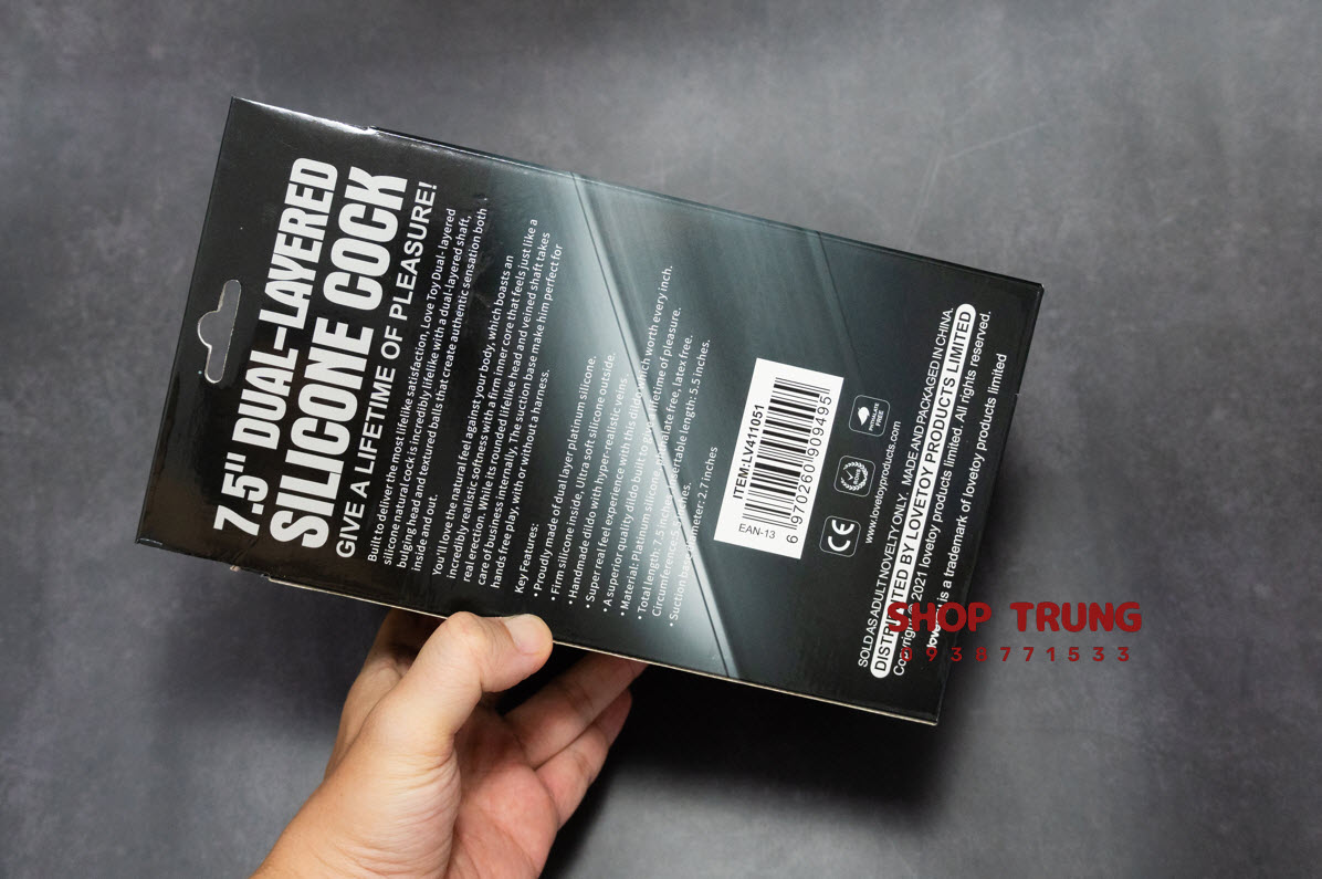 Review Dương vật giả gắn tường Lovetoy Silicone Platinum 195*45cm cao cấp