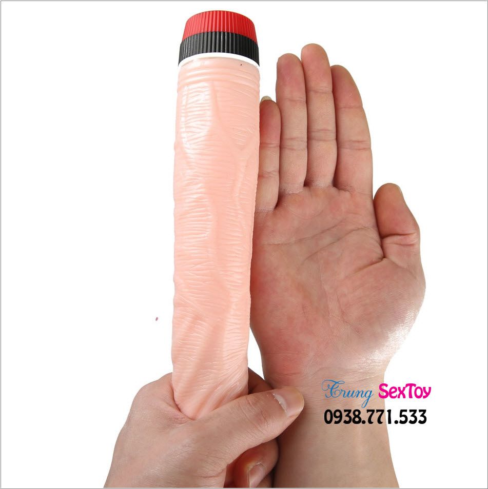 Dương Vật Giả Có Rung 2 Pin Cầm Tay Siêu Mềm Mại Kích Thích