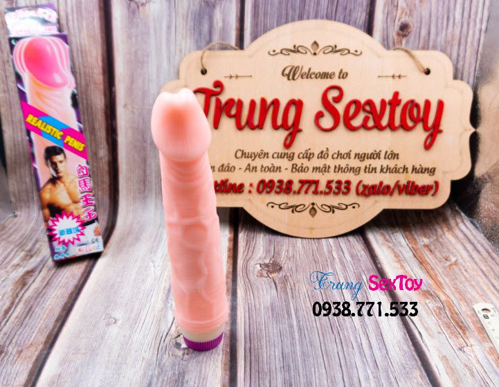 Dương Vật Giả Có Rung 2 Pin Cầm Tay Siêu Mềm Mại Kích Thích