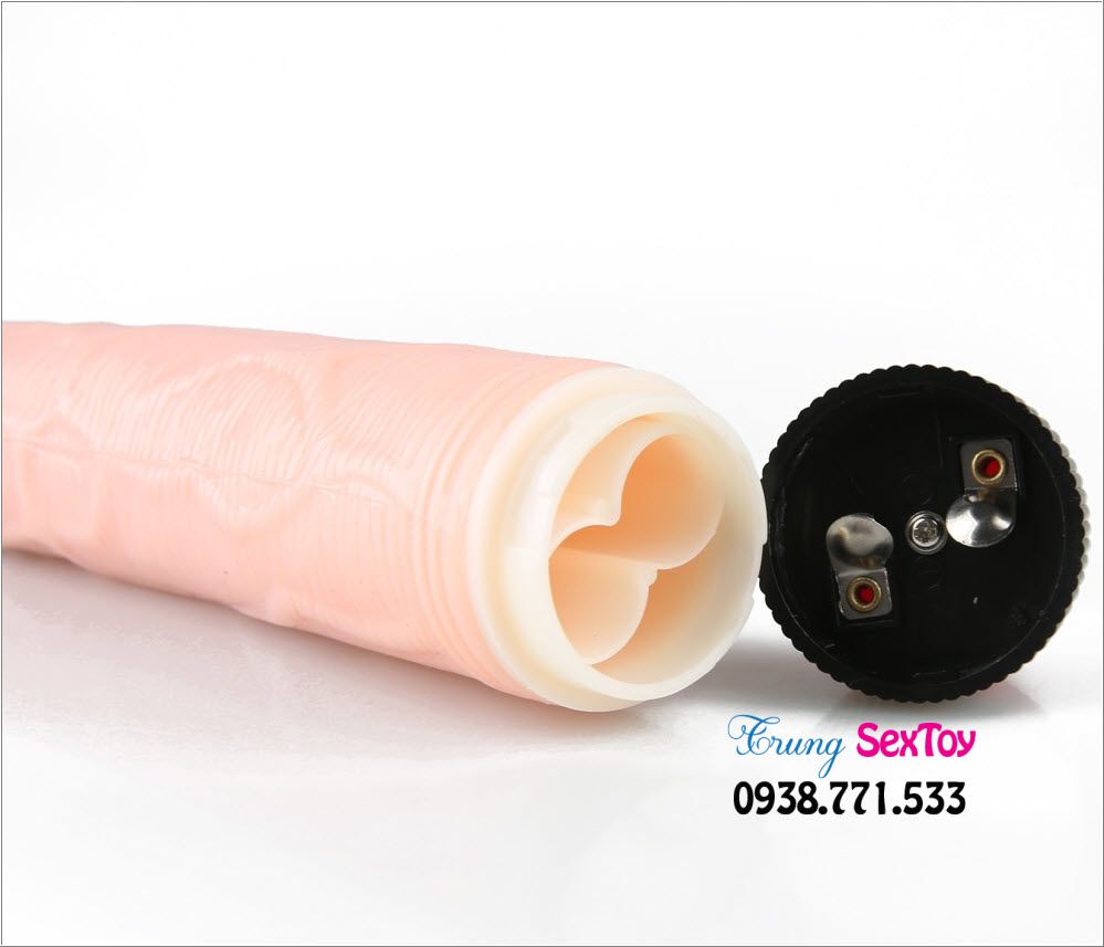 Dương Vật Giả Có Rung 2 Pin Cầm Tay Siêu Mềm Mại Kích Thích