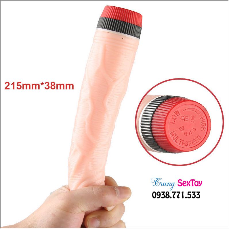 Dương Vật Giả Có Rung 2 Pin Cầm Tay Siêu Mềm Mại Kích Thích