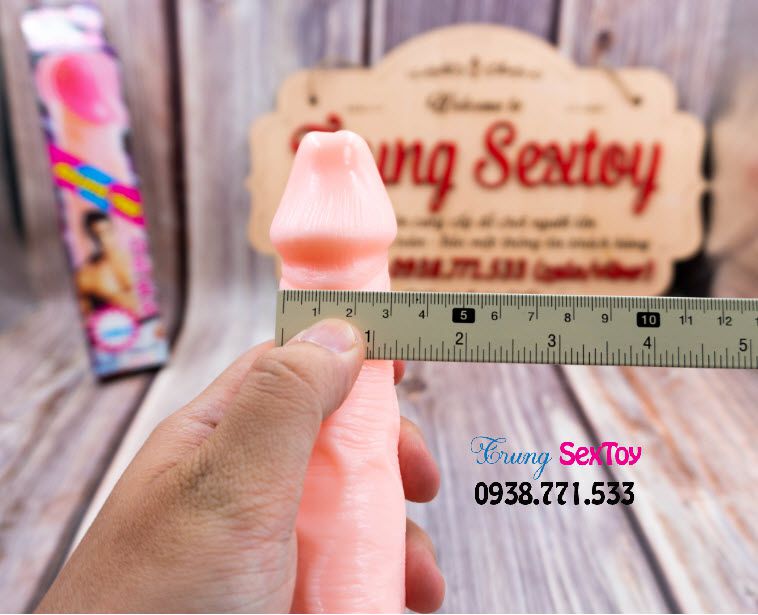 Dương Vật Giả Có Rung 2 Pin Cầm Tay Siêu Mềm Mại Kích Thích