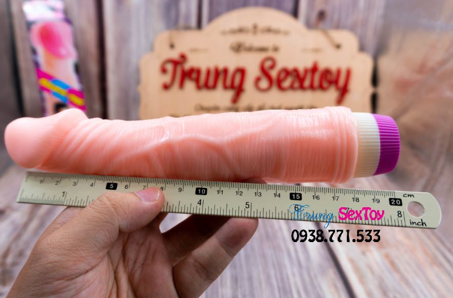 Dương Vật Giả Có Rung 2 Pin Cầm Tay Siêu Mềm Mại Kích Thích