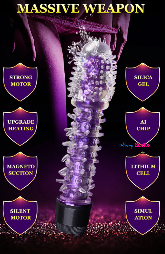 Dương vật giả gai mềm mại rung mạnh chất lượng cao an toàn