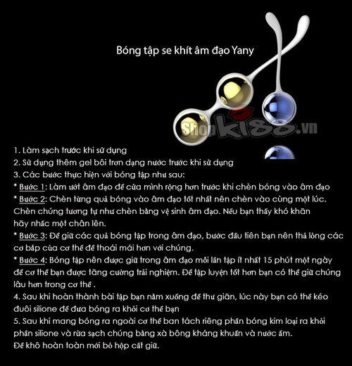 Bộ bóng tập Nalone Yany se khít âm đạo massage chăm sóc nữ sau sinh Bộ bóng tập Nalone Yany se khít âm đạo massage chăm sóc nữ sau sinh