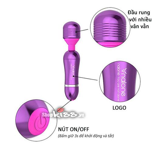 Chày rung mát xa mini Nalone Roma chống thấm nước 6 chế độ Chày rung mát xa mini Nalone Roma chống thấm nước 6 chế độ