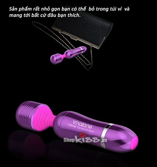Chày rung mát xa mini Nalone Roma chống thấm nước 6 chế độ Chày rung mát xa mini Nalone Roma chống thấm nước 6 chế độ