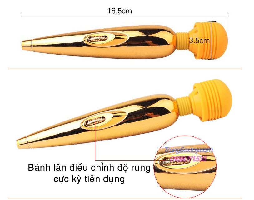 Máy Massage Mini Gold Kích Thích Điểm G Tăng Hưng Phấn