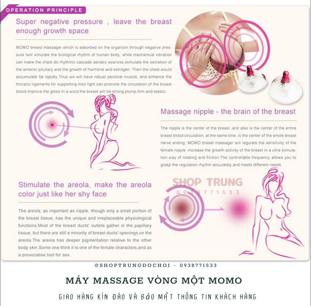 Máy Massage Ngực Momo Tăng Size Vòng 1 Quyến Rũ Cho Nữ Máy Massage Ngực Momo Tăng Size Vòng 1 Quyến Rũ Cho Nữ