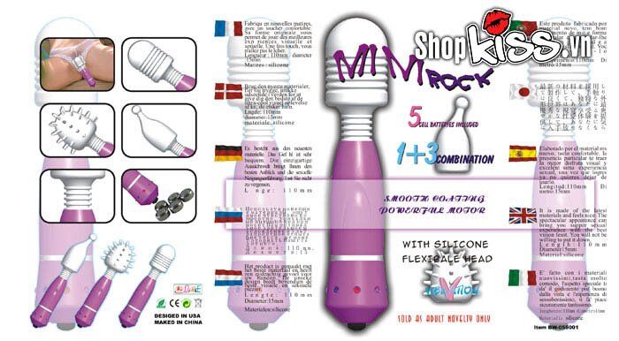 Chày rung mini 3 đầu siêu mạnh mát xa kích thích thư giãn