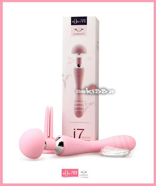 Chày rung 2 đầu LuxeLuv i7 Magic massage điểm G nữ chính hãng Mỹ Chày rung 2 đầu LuxeLuv i7 Magic massage điểm G nữ chính hãng Mỹ