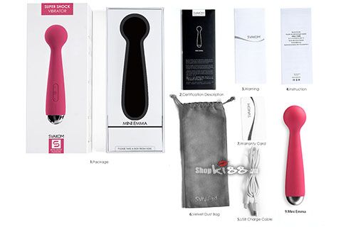 Chày rung Svakom Mini Emma kích thích điểm G silicon chống nước Chày rung Svakom Mini Emma kích thích điểm G silicon chống nước