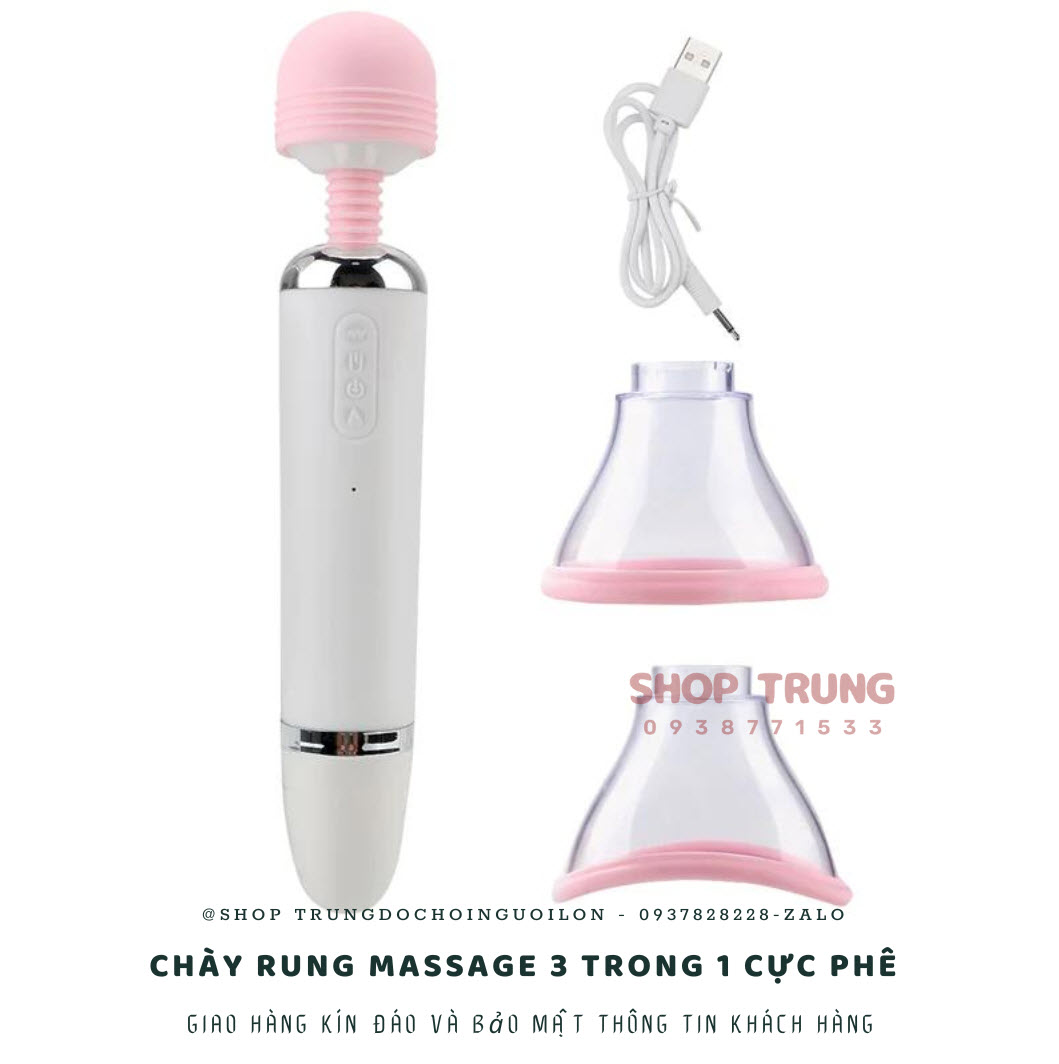 Máy Massage Âm Đạo 3 Trong 1 Rung Liếm Hút 12 Chế Độ Kích Thích Máy Massage Âm Đạo 3 Trong 1 Rung Liếm Hút 12 Chế Độ Kích Thích