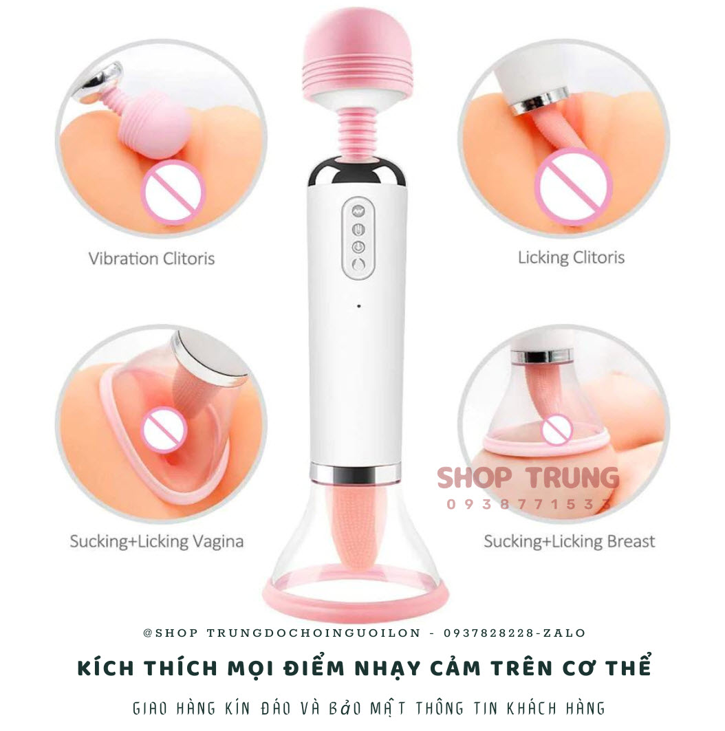 Máy Massage Âm Đạo 3 Trong 1 Rung Liếm Hút 12 Chế Độ Kích Thích Máy Massage Âm Đạo 3 Trong 1 Rung Liếm Hút 12 Chế Độ Kích Thích