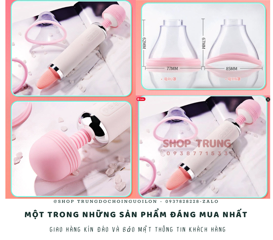 Máy Massage Âm Đạo 3 Trong 1 Rung Liếm Hút 12 Chế Độ Kích Thích Máy Massage Âm Đạo 3 Trong 1 Rung Liếm Hút 12 Chế Độ Kích Thích