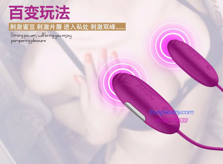 Trứng rung Aphojoy hai đầu kích thích khoái cảm mới lạ