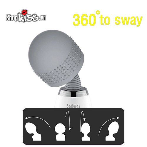 Chày rung cao cấp Leten Lightning sưởi ấm rung 7 chế độ silicon mềm