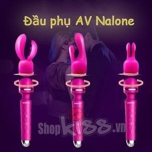 Đầu phụ silicon Nalone cho chày rung massage điểm G ngực âm đạo