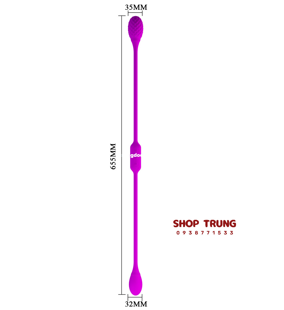 Trứng Rung Pretty Love Hai Đầu Đa Tính Năng Kích Thích