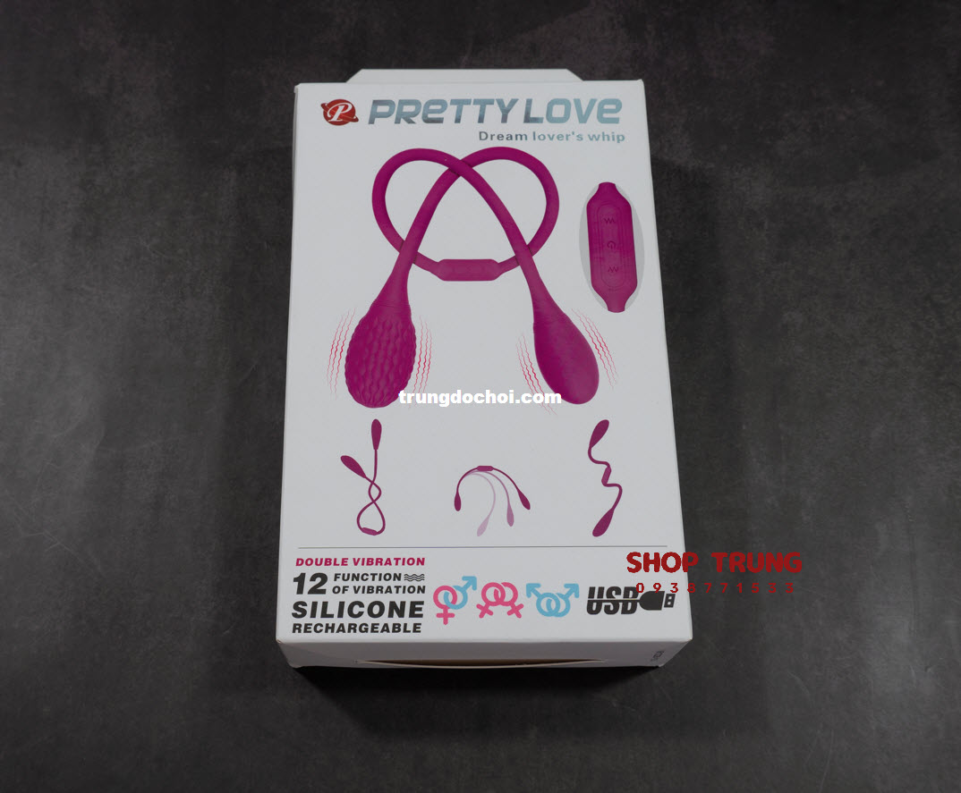 Trứng Rung Pretty Love Hai Đầu Đa Tính Năng Kích Thích