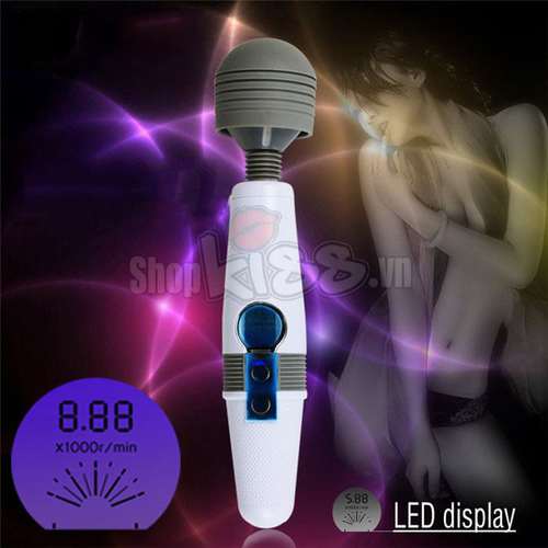 Chày rung Louge cảm ứng màn hình LCD mạnh mát xa điểm G toàn thân Chày rung Louge cảm ứng màn hình LCD mạnh mát xa điểm G toàn thân