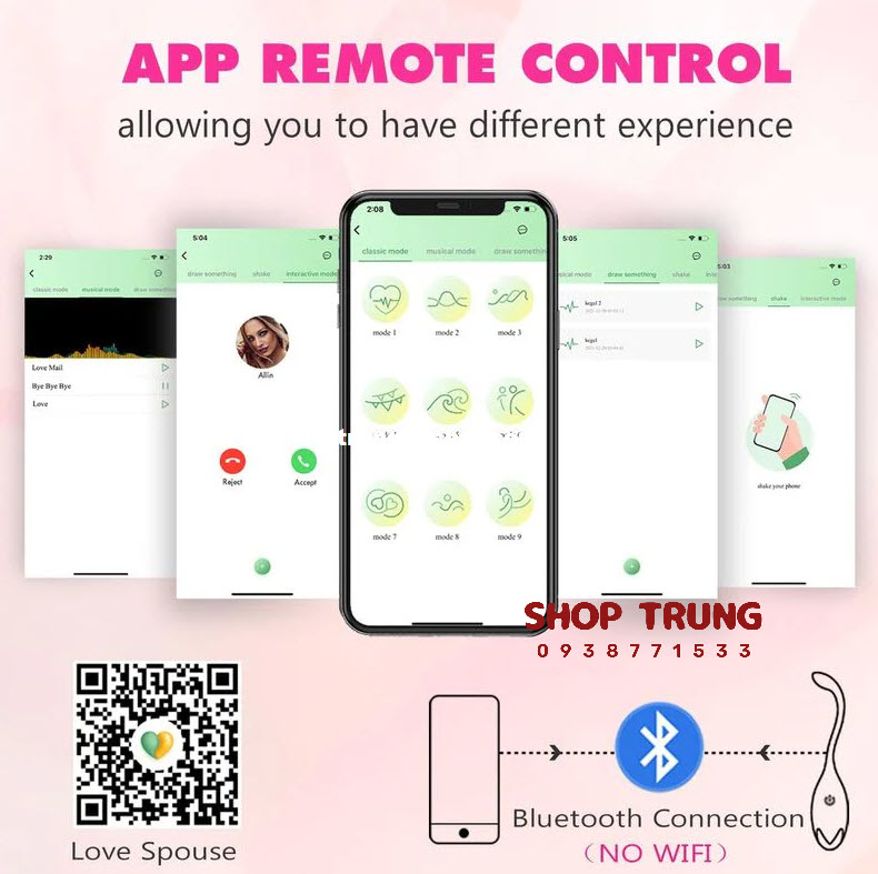 Trứng Rung Little Tadpole điều khiển App kích thích cực đỉnh Trứng Rung Little Tadpole điều khiển App kích thích cực đỉnh
