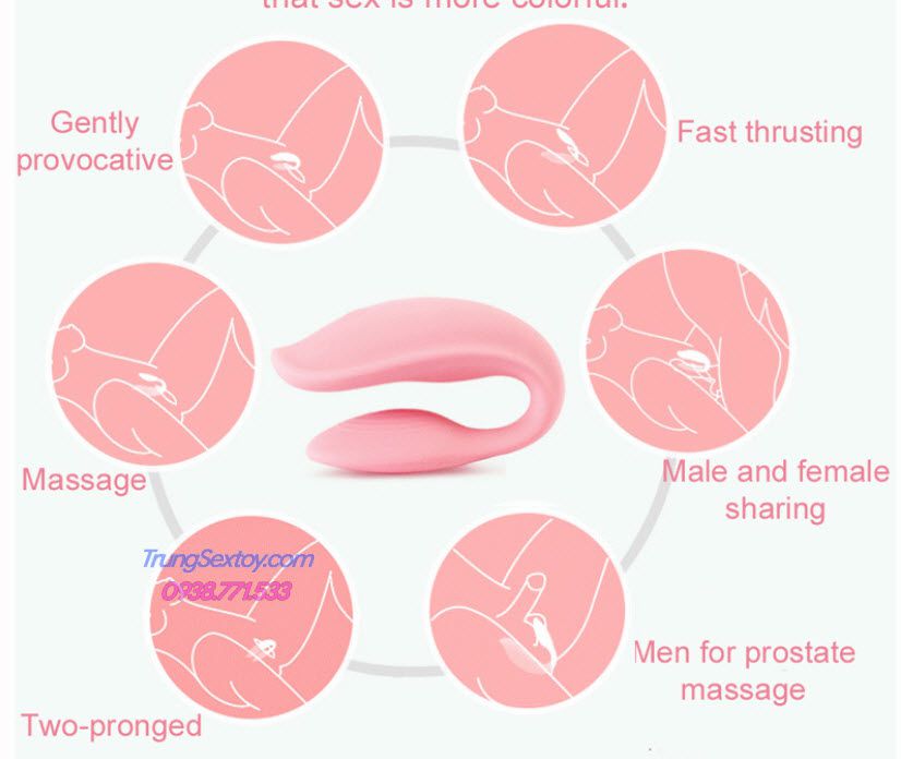 Trứng Rung Không Dây Love2U Hai Đầu Tăng Khoái Cảm Mạnh Mẽ