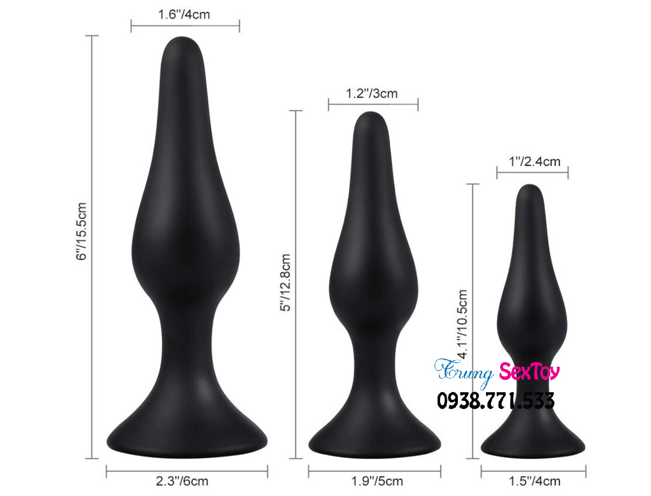 Phích Cắm Hậu Môn Bộ 3 - Dùng Là Phê - Mua Ngay Khuyến Mãi