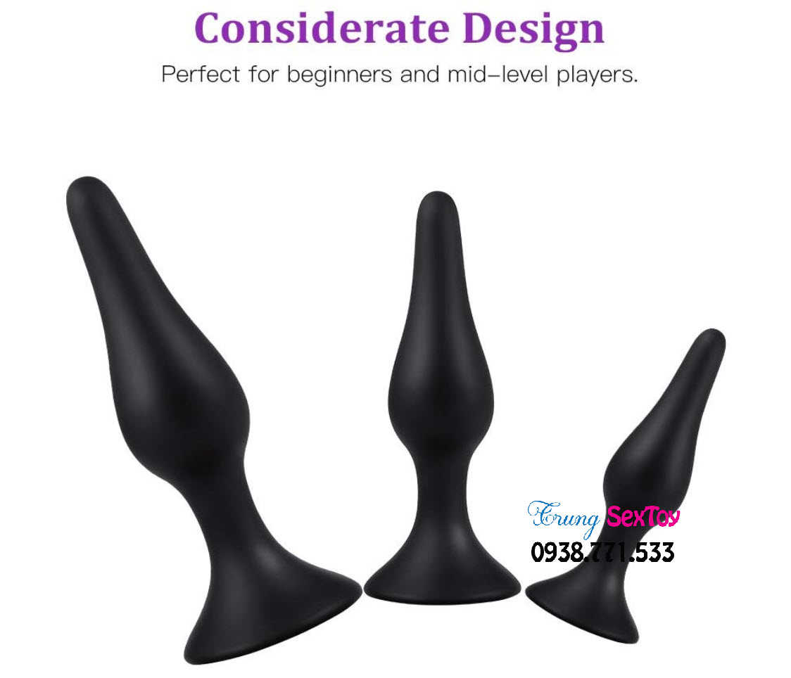 Phích Cắm Hậu Môn Bộ 3 - Dùng Là Phê - Mua Ngay Khuyến Mãi