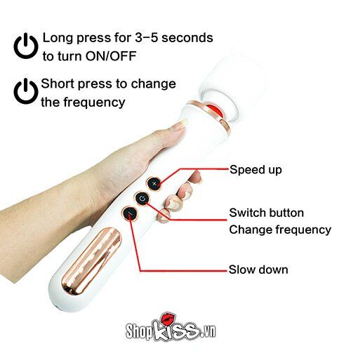 Chày Rung Magic Wand 10 Chế Độ - Mát Xa Thư Giãn Tại Nhà