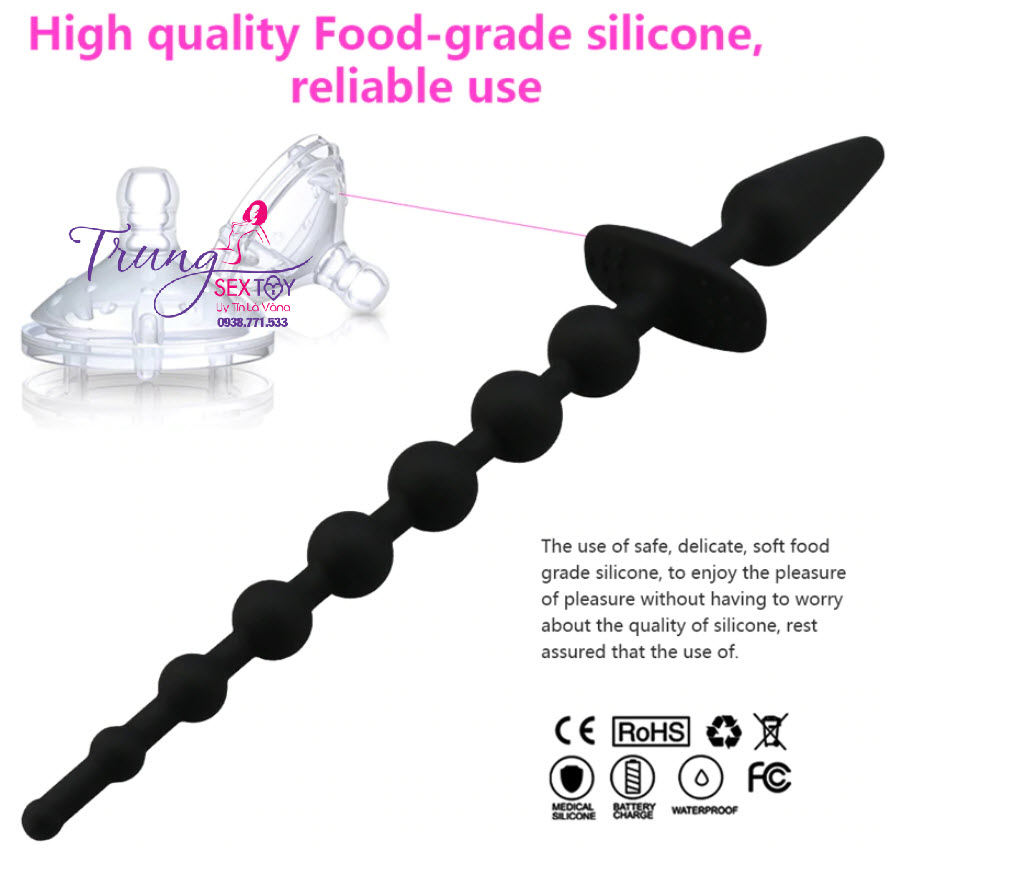 Dụng Cụ Kích Thích Hậu Môn Hai Đầu Tiện Lợi Tăng Khoái Cảm
